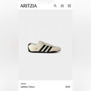 Adidas Tokyo Cream and Black Shoes